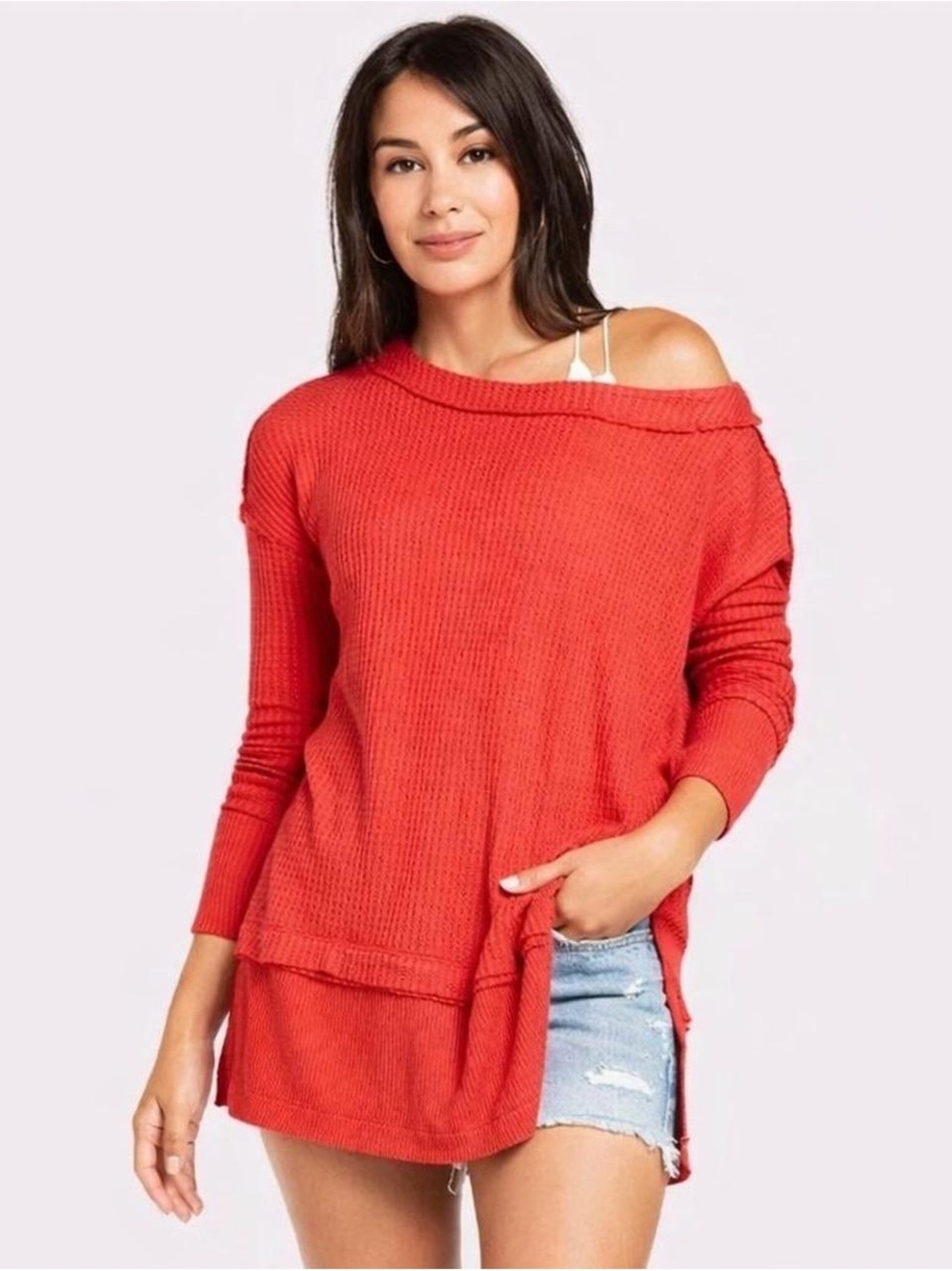 We The Free North Shore and oversized thermal knit